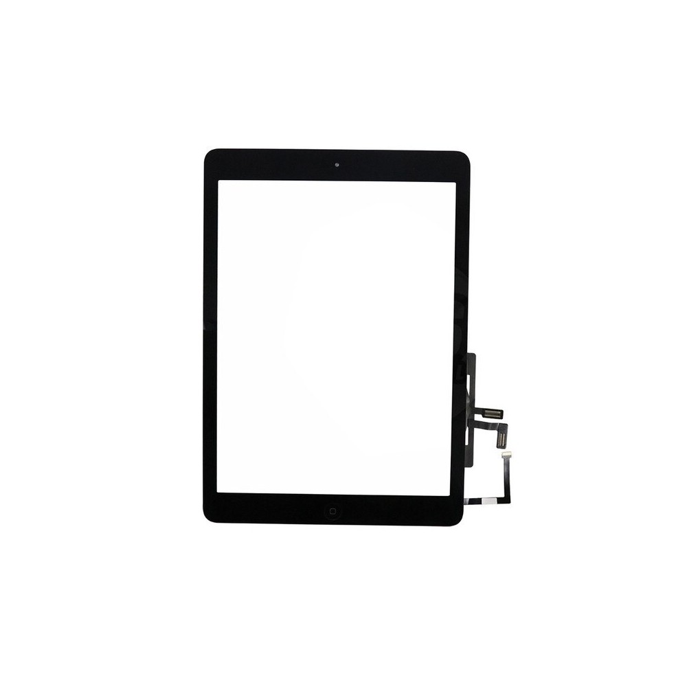 digitateur en verre de l'écran tactile de l'iPad Air noir pré-assemblé (A1474, A1475, A1476)