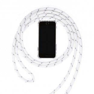 iPhone 11 Pro Necklace Rubber Mobile Phone Case with Cord White