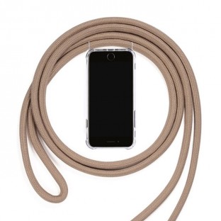 Huawei P30 Necklace Mobile phone case rubber with cord Brown