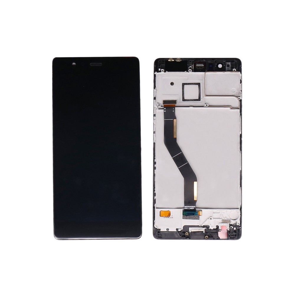 Huawei P9 LCD Ersatzdisplay Schwarz mit Rahmen vormontiert Komplettdisplay