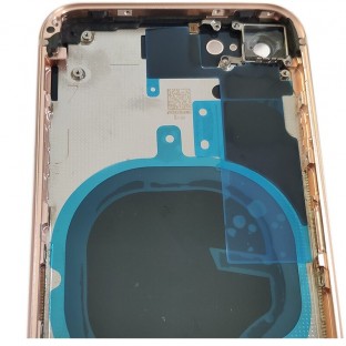 iPhone 8 cover posteriore / guscio posteriore con telaio preassemblato oro (A1863, A1905, A1906)