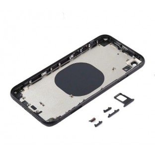 iPhone 8 Coque arrière / Coque arrière avec cadre préassemblé Noir (A1863, A1905, A1906)