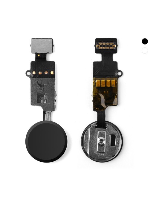 Bouton d'accueil pour iPhone 7 / 8 / Plus / SE2020 avec câble flexible noir