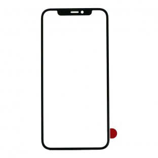 Verre pour iPhone 11 Pro Max Noir (A2218, A2161, A2220)