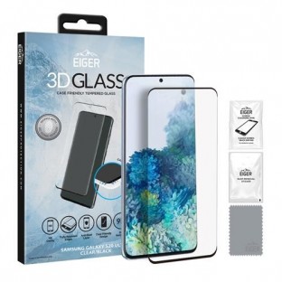 Eiger Samsung Galaxy S20 Ultra 3D Glass Display Schutzglas für die Nutzung mit Hülle geeignet (EGSP00565)