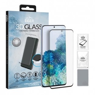 Eiger Samsung Galaxy S20 Plus 3D Glass vetro di protezione del display adatto all'uso con cover (EGSP00567)