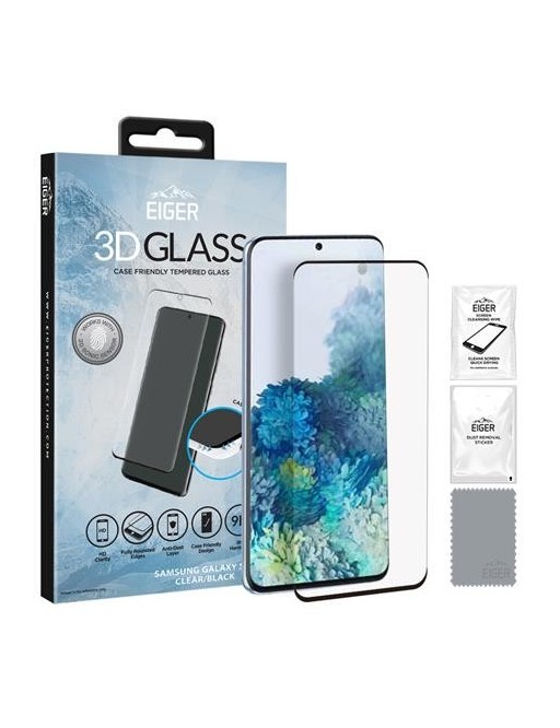 Eiger Samsung Galaxy S20 3D Glass verre de protection d'écran à utiliser avec la couverture (EGSP00569)