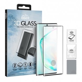 Eiger Samsung Galaxy Note 10 Plus 3D Glass verre de protection d'écran à utiliser avec la couverture (EGSP00533)