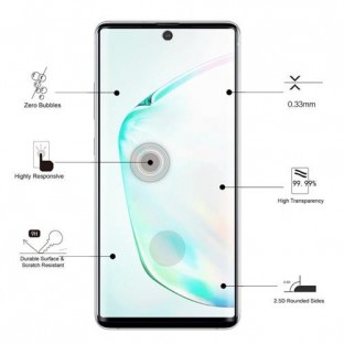 Eiger Samsung Galaxy Note 10 3D Glass display protection glass suitable for use with cover (EGSP00534)