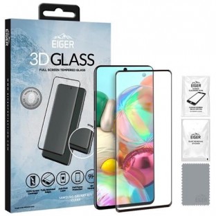 Eiger Samsung Galaxy A71 3D Glass vetro di protezione del display adatto all'uso con cover (EGSP00572)