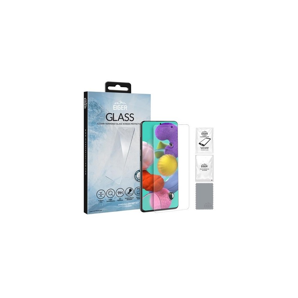 Eiger Samsung Galaxy A51 verre de protection d'écran "2.5D Glass clear" (EGSP00573)
