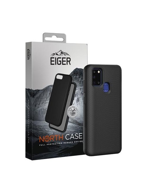 Eiger Galaxy A21s North Case Premium Hybrid Schutzhülle Schwarz (EGCA00211)