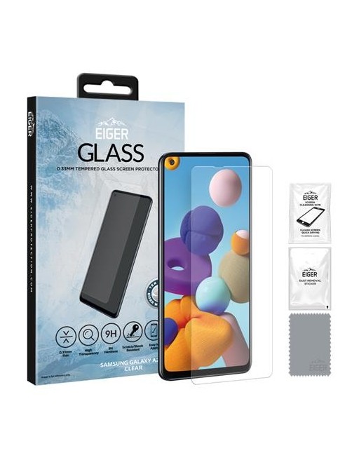 Eiger Samsung Galaxy A21s Display-Schutzglas "2.5D Glass clear" (EGSP00615)