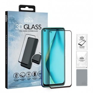Eiger Huawei P40 Lite 3D Glass Display Schutzglas für die Nutzung mit Hülle geeignet (EGSP00600)
