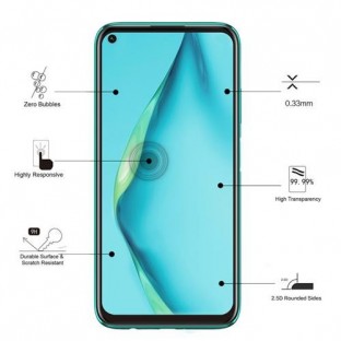Eiger Huawei P40 Lite 3D Glass Display Protection Glass Suitable for Use with Sleeve (EGSP00600)