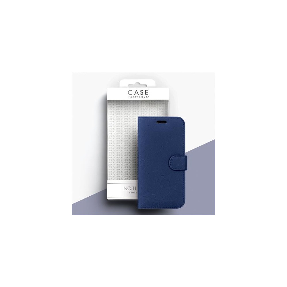 Case 44 custodia pieghevole con porta carte di credito per iPhone SE (2020) / 8 / 7 Blu (CFFCA0139)