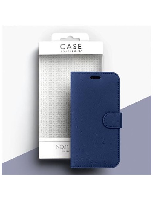 Case 44 Étui pliable avec porte-cartes de crédit pour iPhone SE (2020) / 8 / 7 Bleu (CFFCA0139)