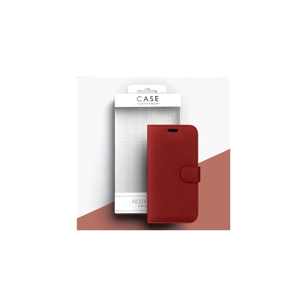 Case 44 custodia pieghevole con porta carte di credito per iPhone SE (2020) / 8 / 7 Red (CFFCA0136)