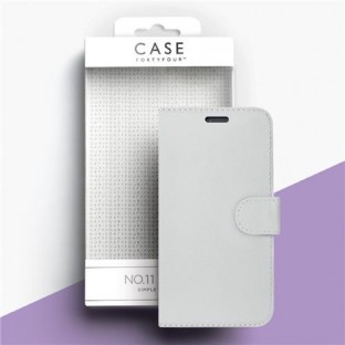 Case 44 Étui pliable avec porte-cartes de crédit pour iPhone SE (2020) / 8 / 7 Blanc (CFFCA0138)