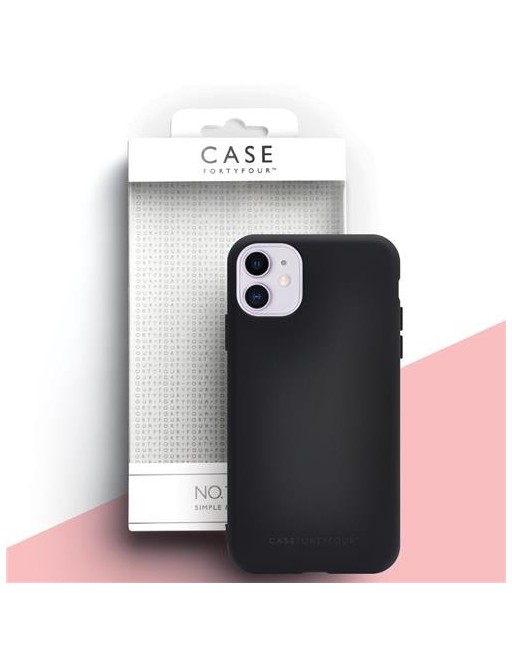 Case 44 Cover posteriore in silicone per iPhone 11 nero (CFFCA0317)