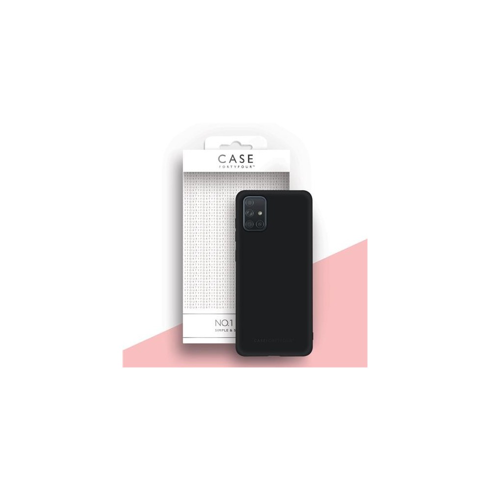 Case 44 Coque en silicone pour Samsung Galaxy A71 Noir (CFFCA0415)