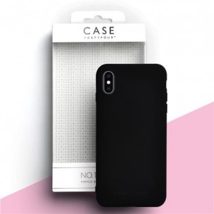 Case 44 Coque en silicone pour iPhone XS / X Noir (CFFCA0270)