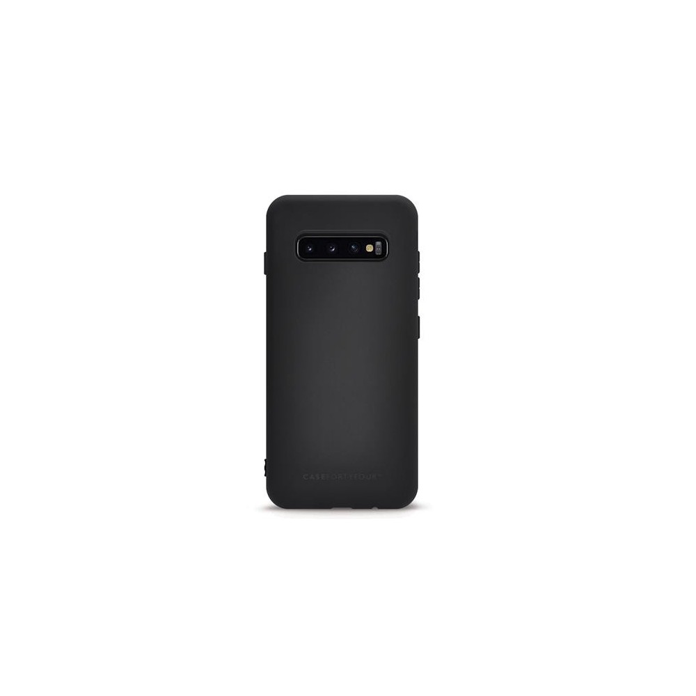 Case 44 Coque en silicone pour Samsung Galaxy S10 Plus Noir (CFFCA0321)