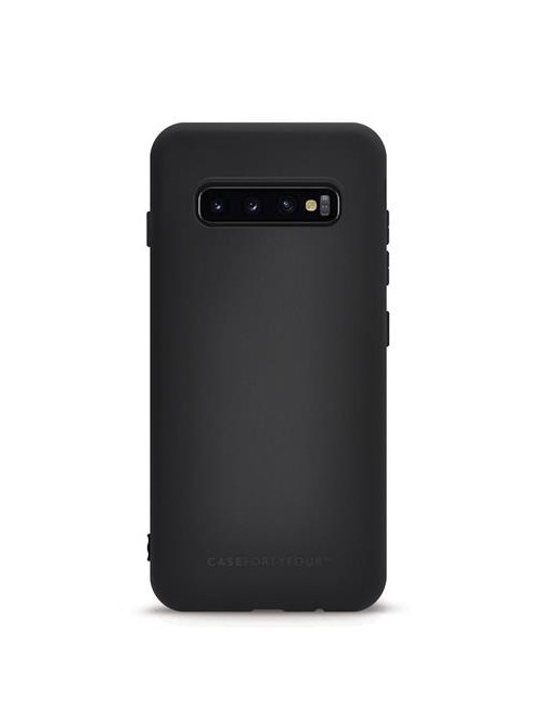 Case 44 Silikon Backcover für Samsung Galaxy S10 Plus Schwarz (CFFCA0321)