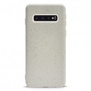 Case 44 Coque arrière biodégradable pour Samsung Galaxy S10 Plus Blanc (CFFCA0292)