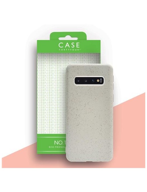 Case 44 Ecodegradabile Backcover per Samsung Galaxy S10 Bianco (CFFCA0294)