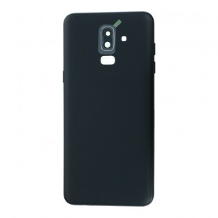 Samsung Galaxy J8 Back Cover Battery Cover Back Cover Black with Camera Lens