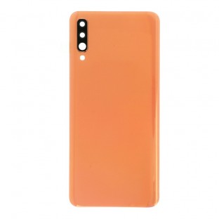 Samsung Galaxy A70 back cover battery cover back shell orange with camera lens and adhesive