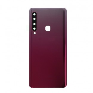Samsung Galaxy A9 (2018) cover posteriore della batteria guscio posteriore rosa con lente della fotocamera e adesivo