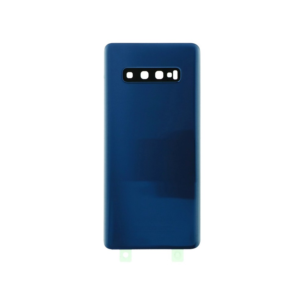 Samsung Galaxy S10 Plus Backcover Akkudeckel Rückschale Blau mit Kamera Linse und Kleber