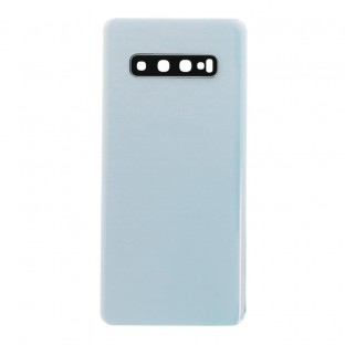 Samsung Galaxy S10 Plus Coque de protection de la batterie Coque arrière Prism White avec objectif de caméra et adhésif