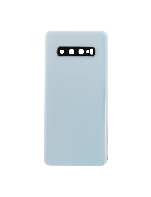 Samsung Galaxy S10 Plus Backcover Akkudeckel Rückschale Prism White mit Kamera Linse und Kleber