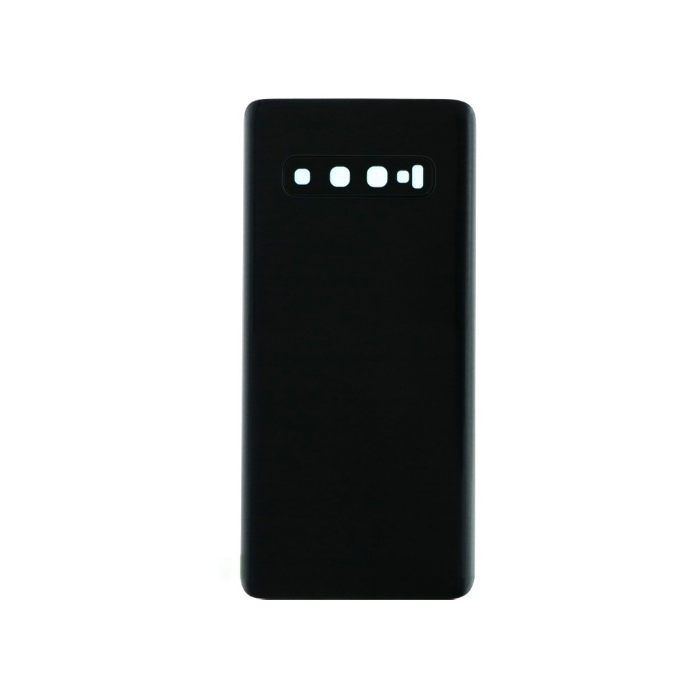 Samsung Galaxy S10 coperchio della batteria coperchio posteriore nero con lente della fotocamera e adesivo
