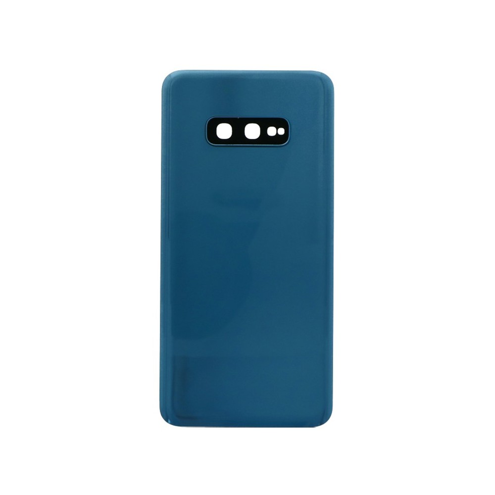 Samsung Galaxy S10e Coque arrière de protection de la batterie Coque arrière bleue avec objectif de caméra et adhésif
