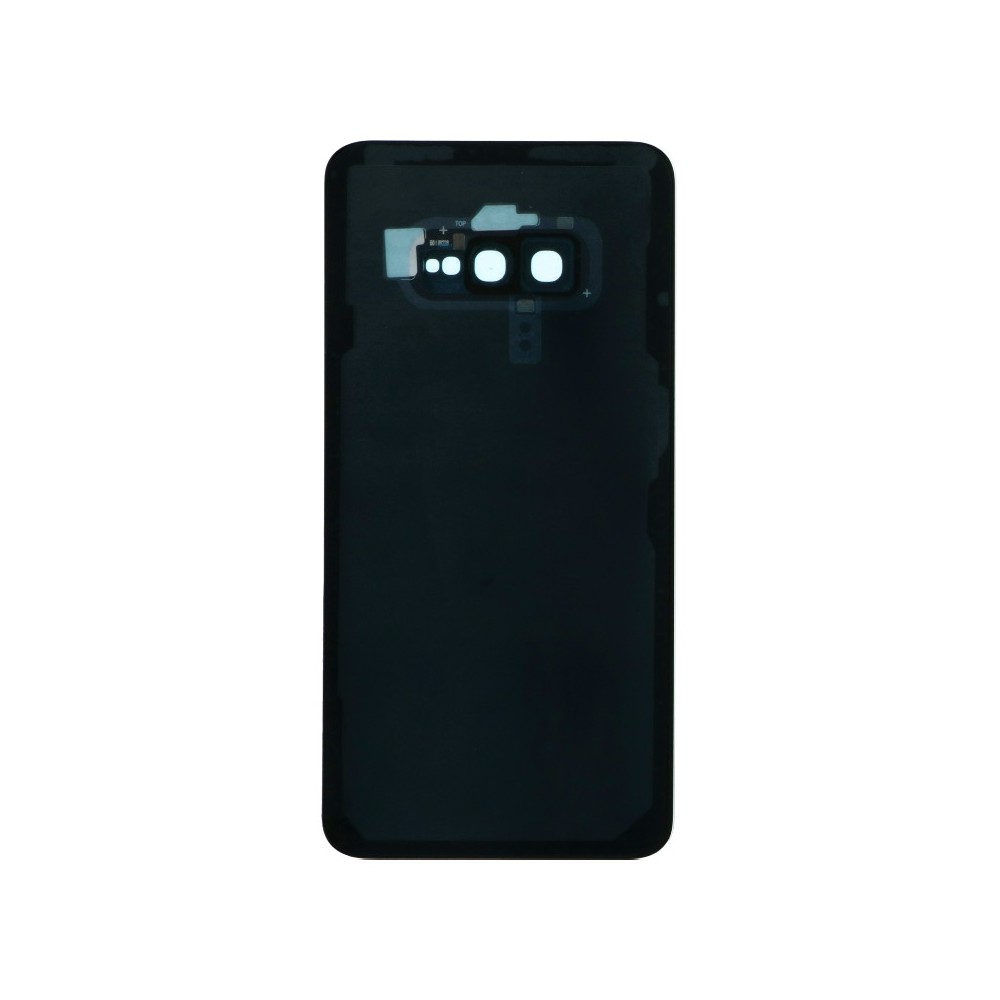 Samsung Galaxy S10e Backcover Battery Cover Back Shell Nero con lente della fotocamera e adesivo
