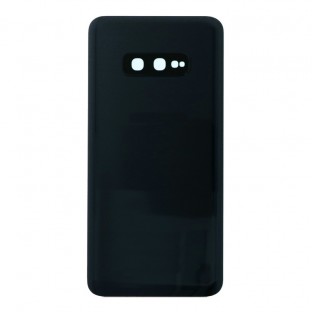 Samsung Galaxy S10e Coque arrière de protection de la batterie Coque arrière noire avec objectif de caméra et adhésif
