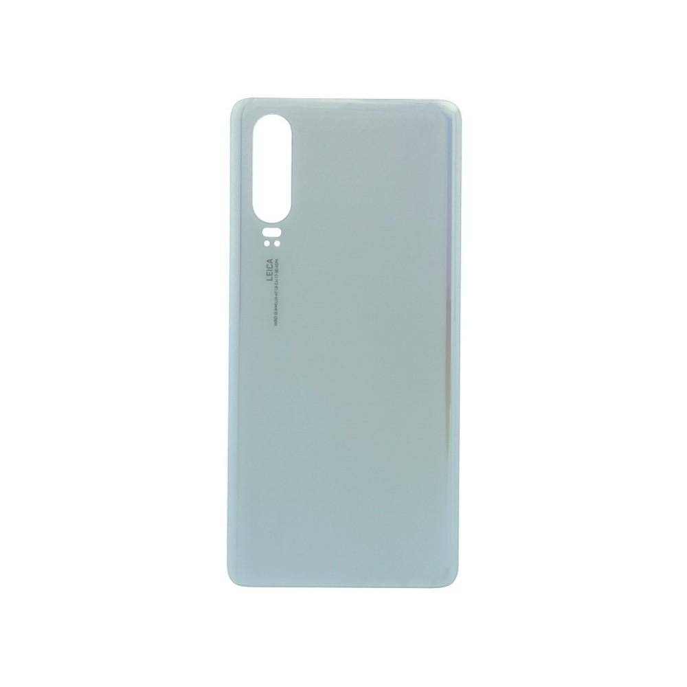 Huawei P30 Backcover Battery Cover Back Shell Bianco con Adesivo