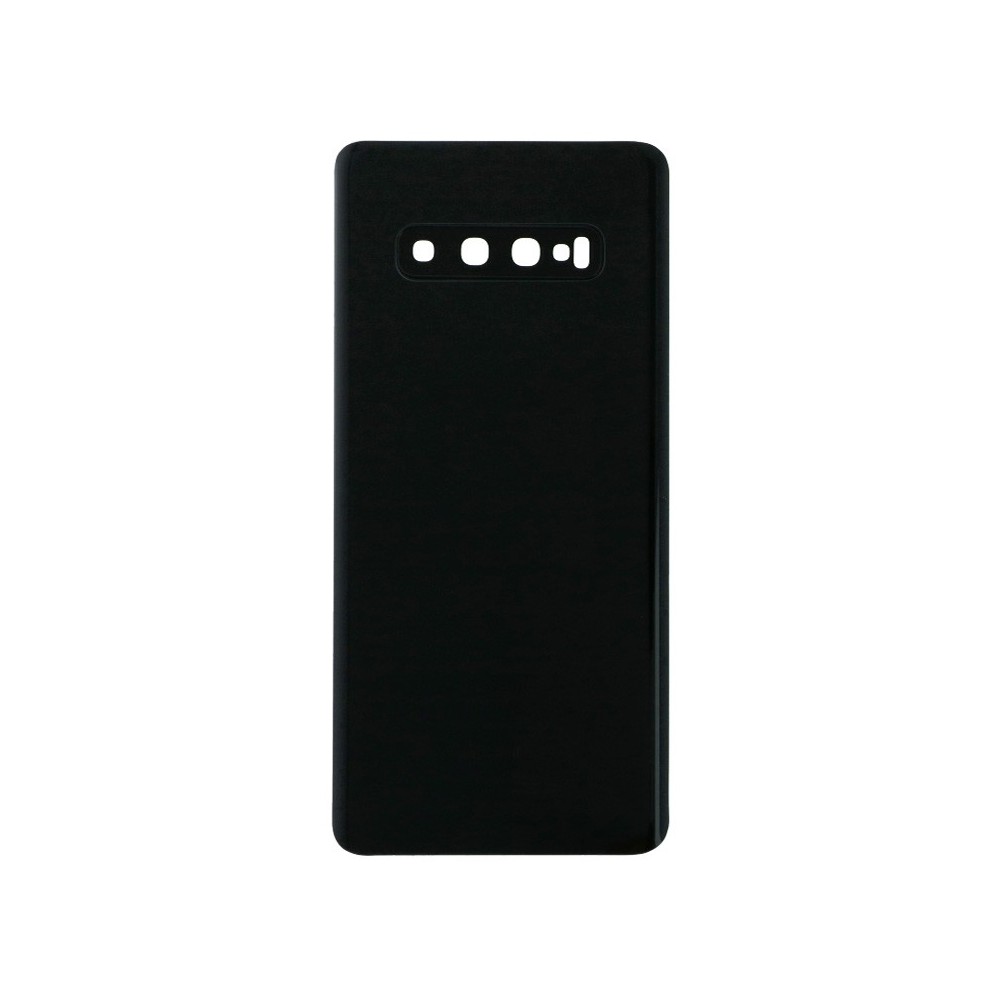 Samsung Galaxy S10 Plus Backcover Akkudeckel Rückschale Schwarz mit Kamera Linse und Kleber