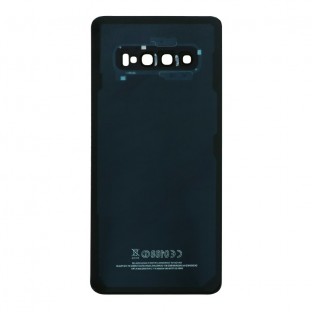 Samsung Galaxy S10 Plus Backcover Akkudeckel Rückschale Schwarz mit Kamera Linse und Kleber