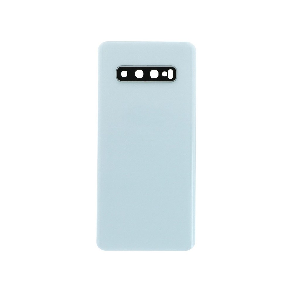 Samsung Galaxy S10 Plus Backcover Battery Cover Back Shell White with Camera Lens and Adhesive