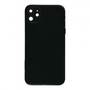 iPhone 11 back cover / back shell with frame and small parts pre-assembled black (A2111, A2221, A2223)