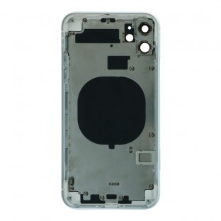 iPhone 11 Coque arrière / Backshell avec cadre et petites pièces pré-assemblées Blanc (A2111, A2221, A2223)