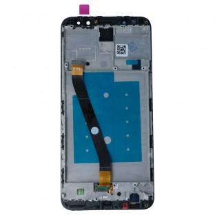 Huawei Mate 10 Lite LCD Ersatzdisplay mit Rahmen vormontiert Schwarz