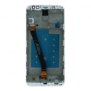 Huawei Mate 10 Lite LCD Ersatzdisplay mit Rahmen vormontiert Weiss