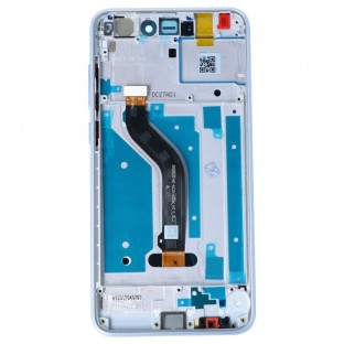 Huawei P8 Lite (2018) LCD Ersatzdisplay mit Rahmen vormontiert Weiss