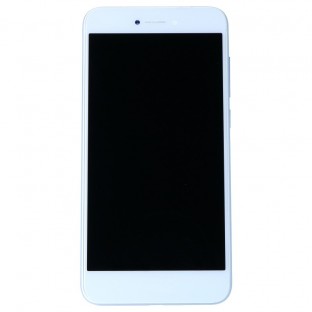 Huawei P8 Lite (2018) display LCD di sostituzione con cornice preassemblato bianco